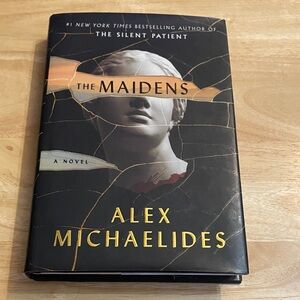 The Maidens by Alex Michaelides Hardcover Novel - Black and Gold Cover